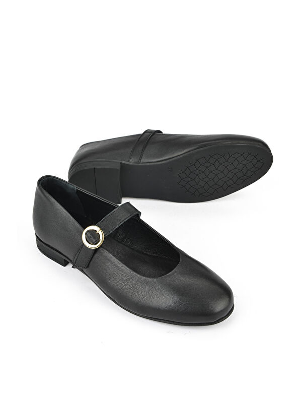 Hakiki Deri Kadın Ayakkabı 1511033Z2563 Siyah - Görsel 5