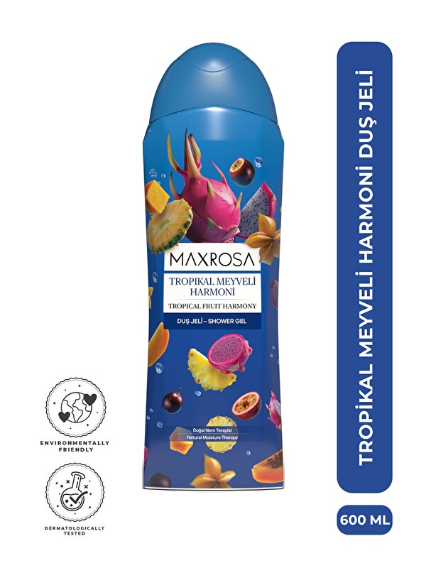 Maxrosa Tropikal Meyveler Duş Jeli 600 ml