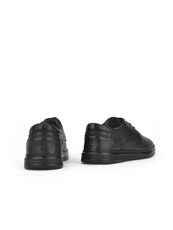 Erkek Hakiki Deri Ayakkabı 1411025Z946 Siyah - Görsel 4