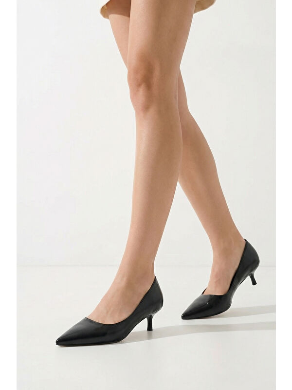 Capone Outfitters Siyah Capone Outfitters Arlana Orta Topuklu Stiletto