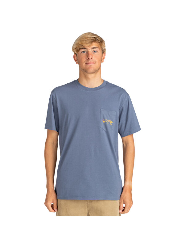 Billabong Stacked Arch Pkt Erkek Mavi Tişört