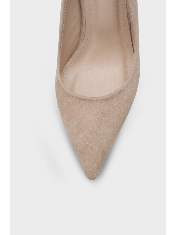 Capone Outfitters Siyah Capone Outfitters Rhonda Orta Topuklu Günlük Astar Hakiki Deri Stiletto