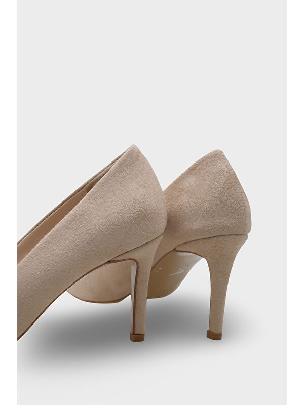 Capone Outfitters Siyah Capone Outfitters Rhonda Orta Topuklu Günlük Astar Hakiki Deri Stiletto