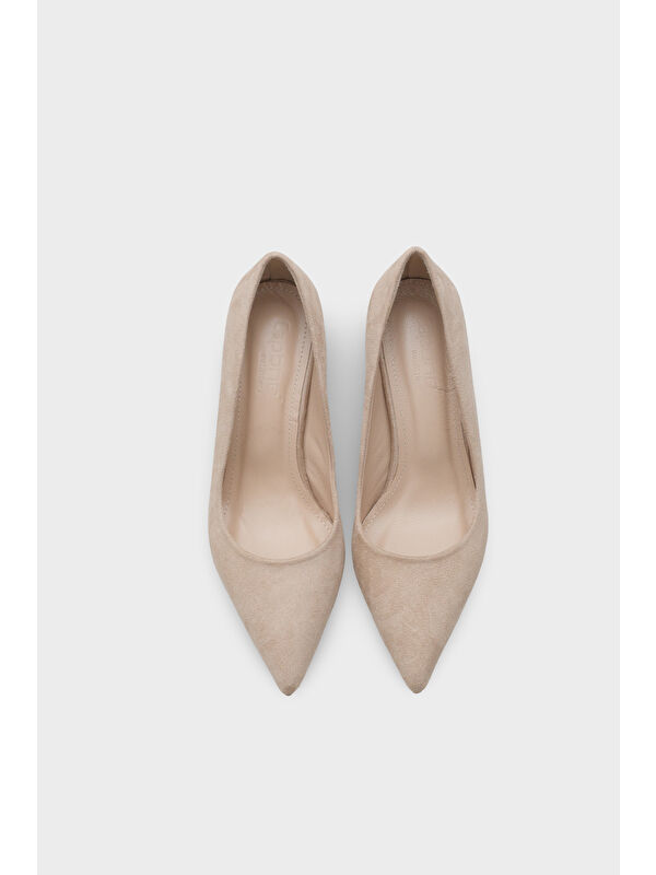 Capone Outfitters Siyah Capone Outfitters Rhonda Orta Topuklu Günlük Astar Hakiki Deri Stiletto