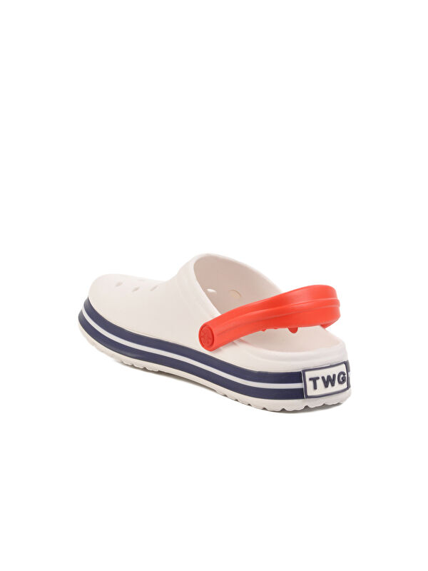 Beyaz Eva Hafif Erkek Sabo Terlik 214 M - Görsel 5