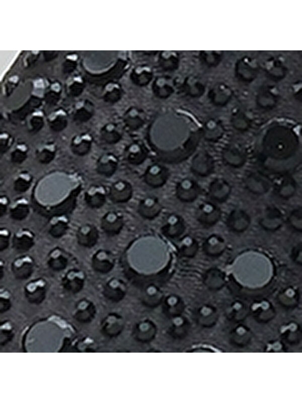 Capone Outfitters Siyah Capone Outfitters Lillian Taşlı Yüksek Topuklu Saten Stiletto