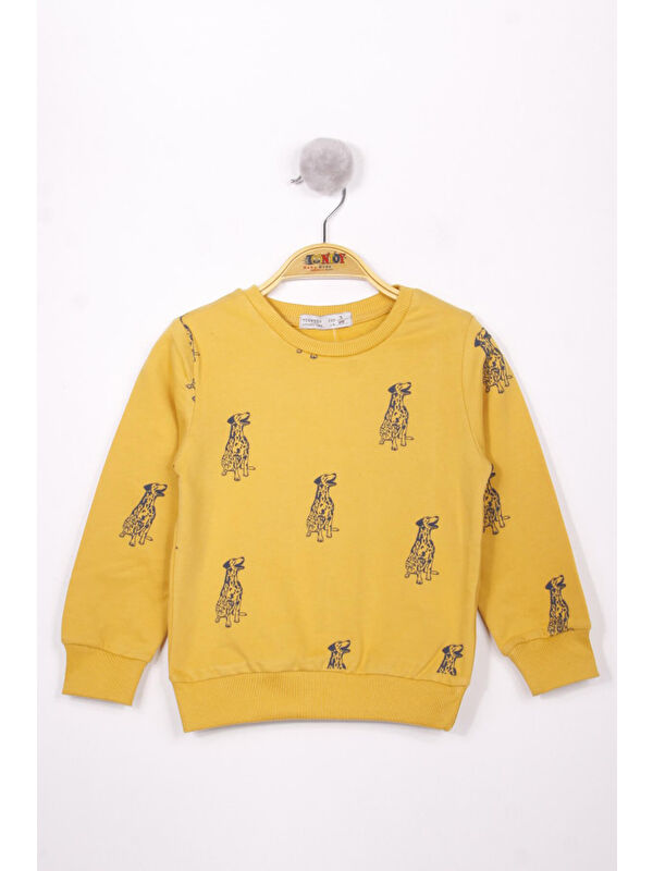 Toontoykids Erkek Çocuk Köpek Baskılı Sweatshirt