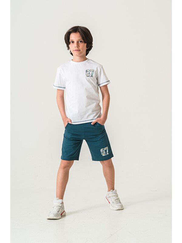 Mışıl Kids 87 Reaper The World Baskılı  Erkek Çocuk Şort - Tişört Takımı