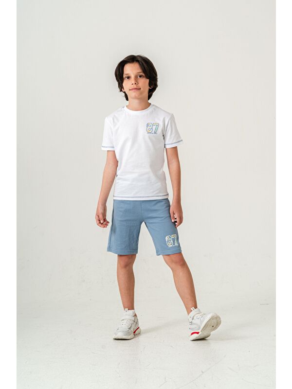 Mışıl Kids 87 Reaper The World Baskılı  Erkek Çocuk Şort - Tişört Takımı