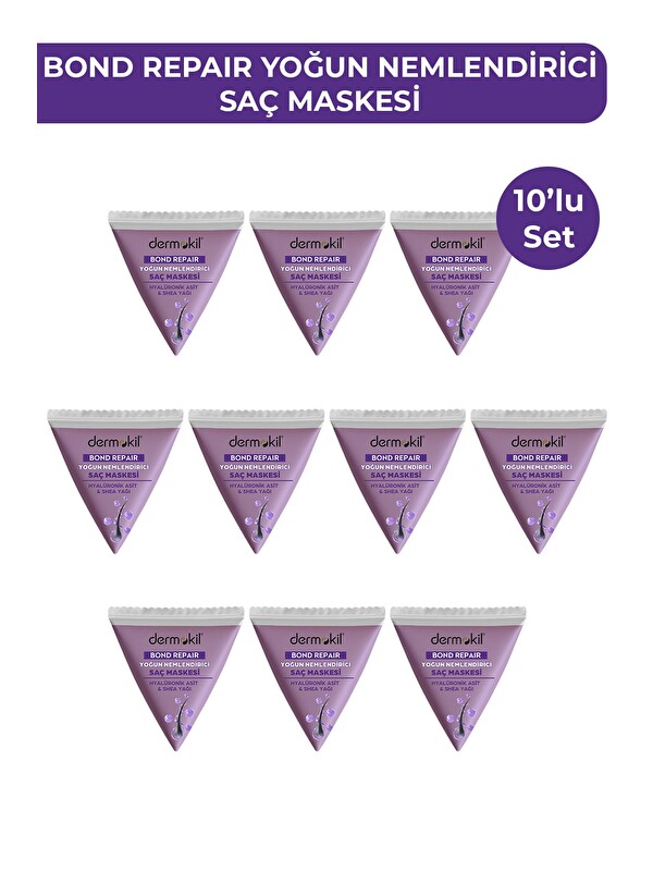 Dermokil Bond Repair Yoğun Nemlendirici Saç Maskesi 25 ml x 10 Adet