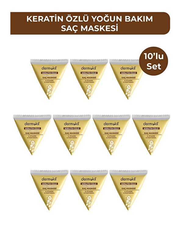 Dermokil Keratin Özlü Saç Maskesi 25 ml x 10 Adet