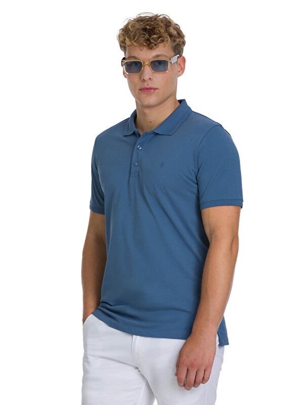 Hatemoğlu indigo Regular Fit 100% Pamuklu Polo Yaka Tişört
