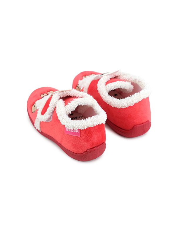 Kışlık Cırtlı Ayarlanabilir Rahat İç Taban Kız Çocuk Panduf Ayakkabı - Görsel 8