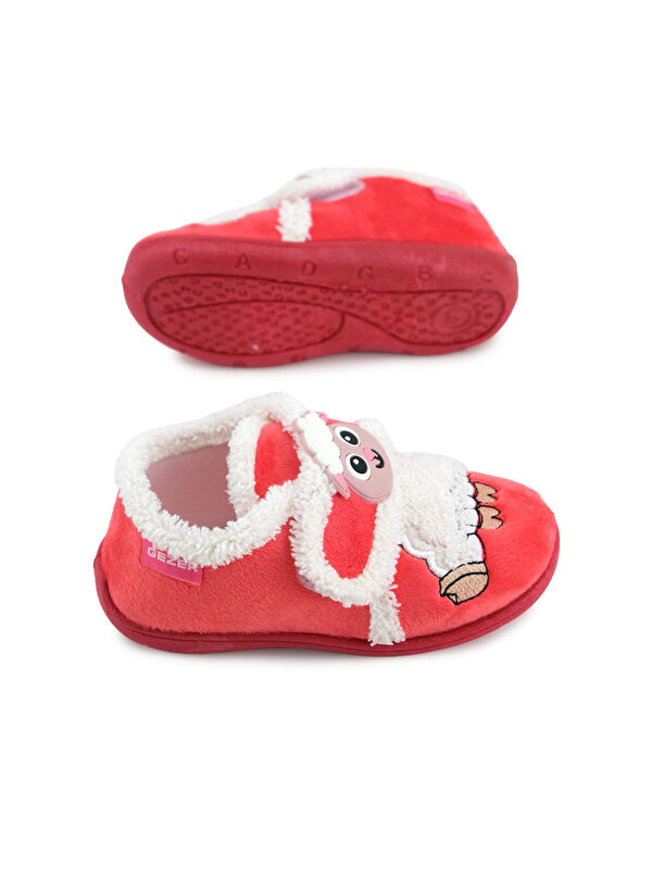 Kışlık Cırtlı Ayarlanabilir Rahat İç Taban Kız Çocuk Panduf Ayakkabı - Görsel 11