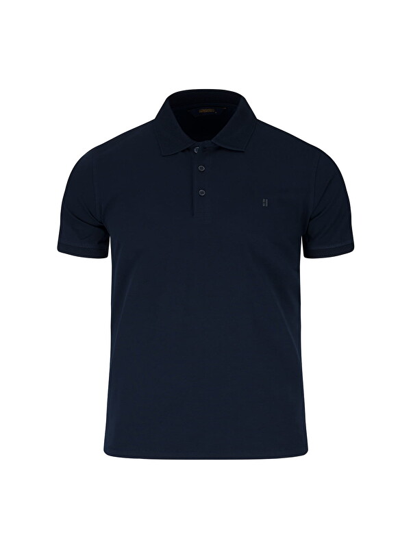 Hatemoğlu Lacivert Regular Fit Polo Yaka Pamuklu Tişört