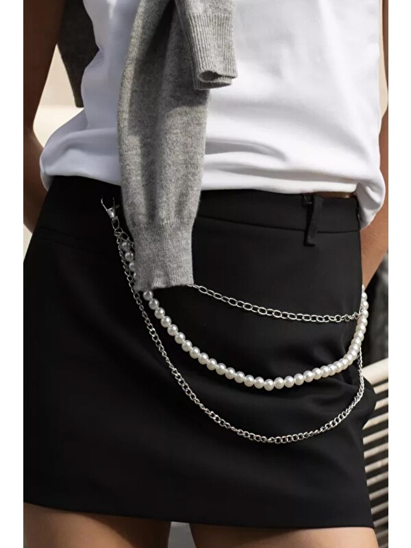 New Obsessions Gotik Bel Zinciri Pantalon Askısı Kemer