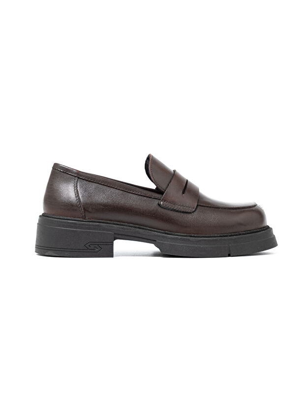 John May Kadın Kahverengi Loafer MAR-25K-181-2026 Koyu Kahve