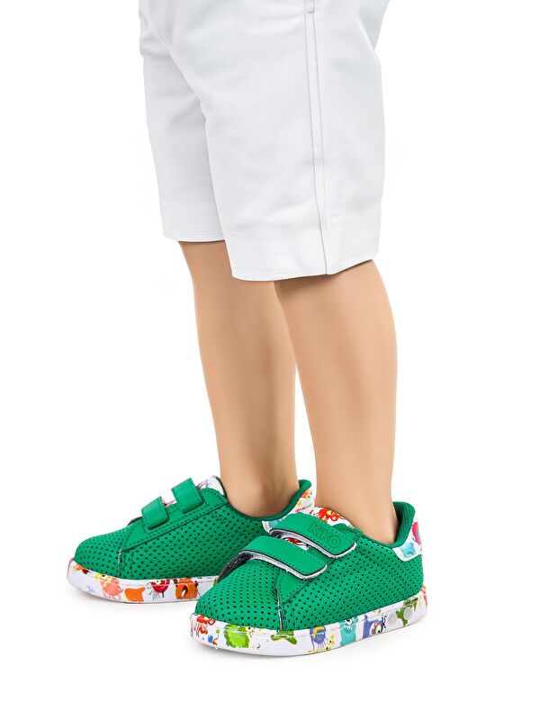 Perforated Cırtlı Işıklı Erkek Bebek Spor Ayakkabı - Görsel 3