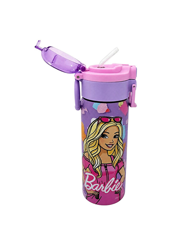 BARBIE Barbie Çift Fonksiyon Kapaklı Çelik Matara 600Ml 3840