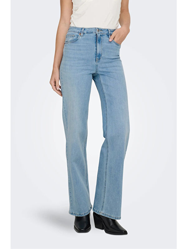 Only Onljuicy Relaxed Fit Yüksek Bel Bol Paça Kadın Jeans 15370601