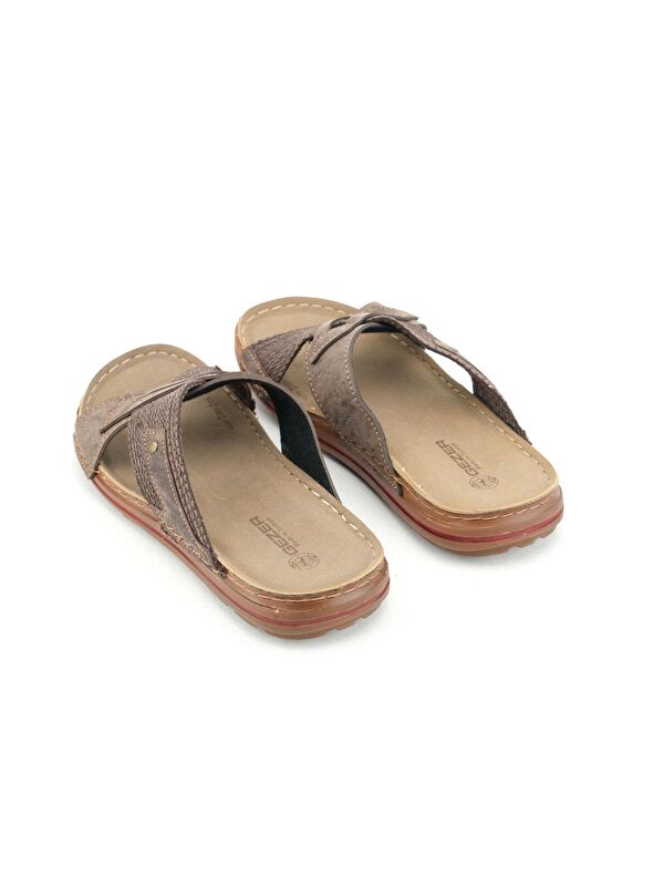 Yazlık Erkek Suni Deri Günlük Terlik - Görsel 5