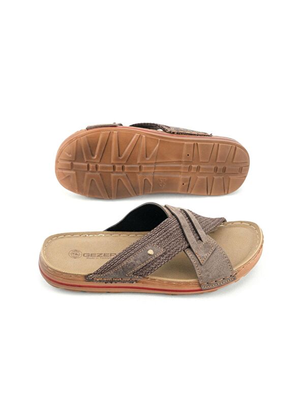 Yazlık Erkek Suni Deri Günlük Terlik - Görsel 6