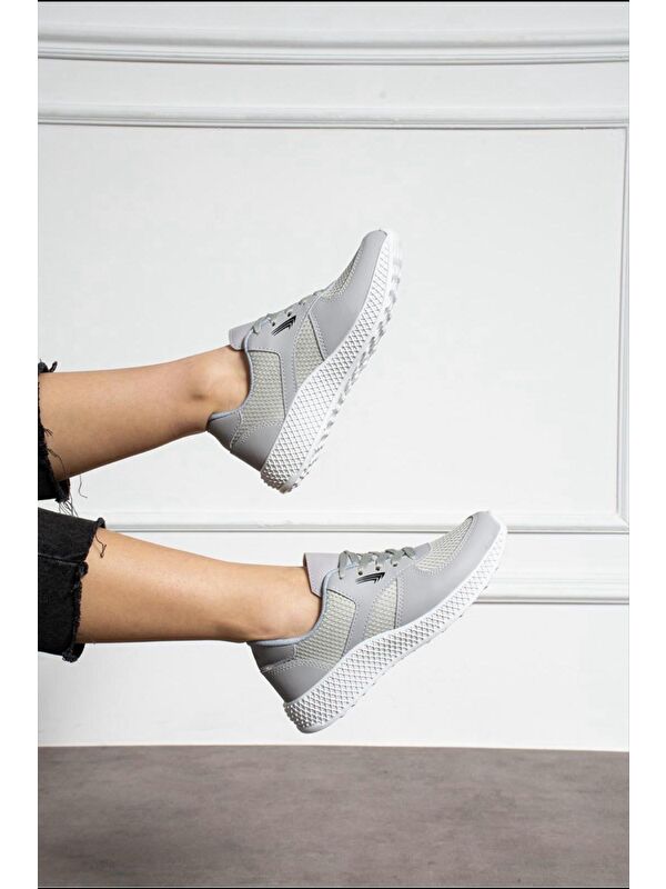 Oksit Monica Kalın Taban Fileli Kadın Sneaker