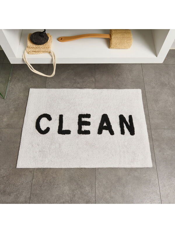 Evidea Soft Clean Tufting Banyo Paspası - Beyaz - 60x90 cm