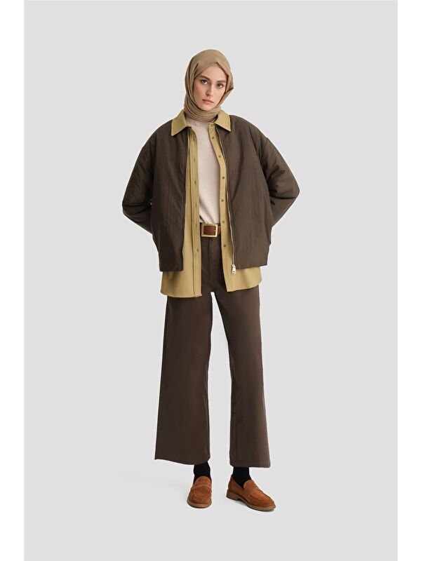 ARMİNE Straight Pantolon Ort2720 Haki