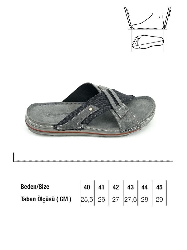 Yazlık Erkek Suni Deri Günlük Terlik - Görsel 3