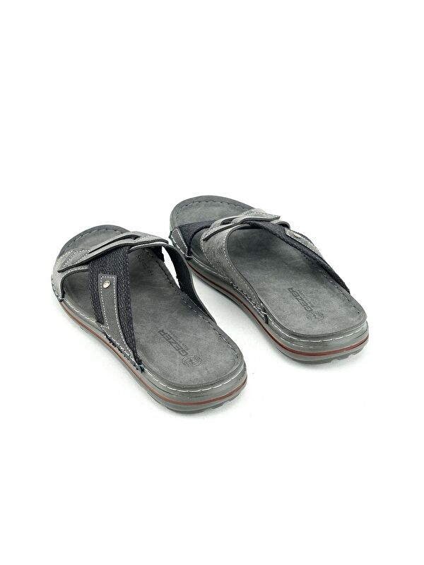 Yazlık Erkek Suni Deri Günlük Terlik - Görsel 5