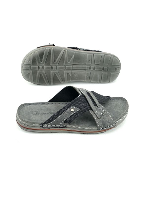 Yazlık Erkek Suni Deri Günlük Terlik - Görsel 6