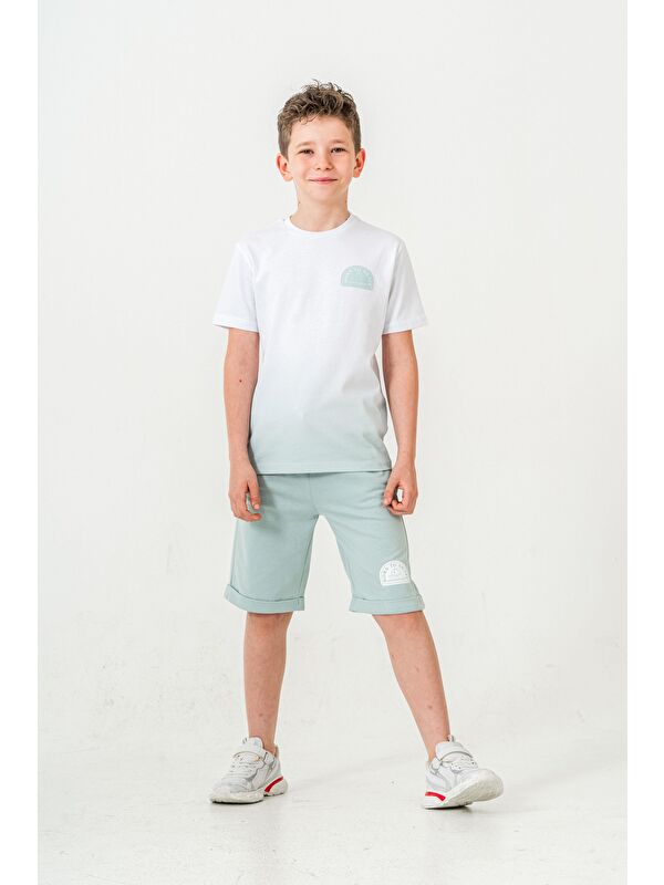 Mışıl Kids Born The Skate Baskılı  Erkek Çocuk Şort - Tişört Takımı