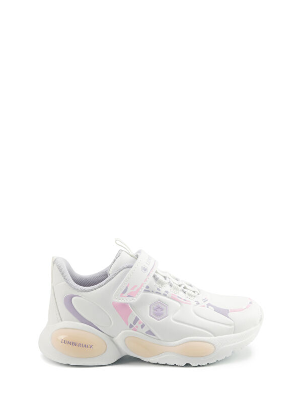 CRUZ 5PR Beyaz Kız Çocuk Spor Ayakkabı - Görsel 2