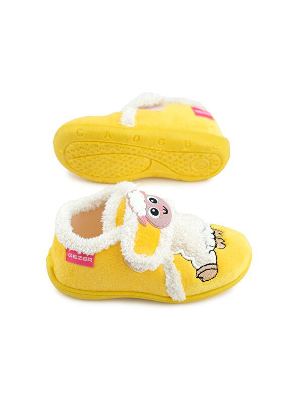 Kışlık Cırtlı Ayarlanabilir Rahat İç Taban Kız Çocuk Panduf Ayakkabı - Görsel 10