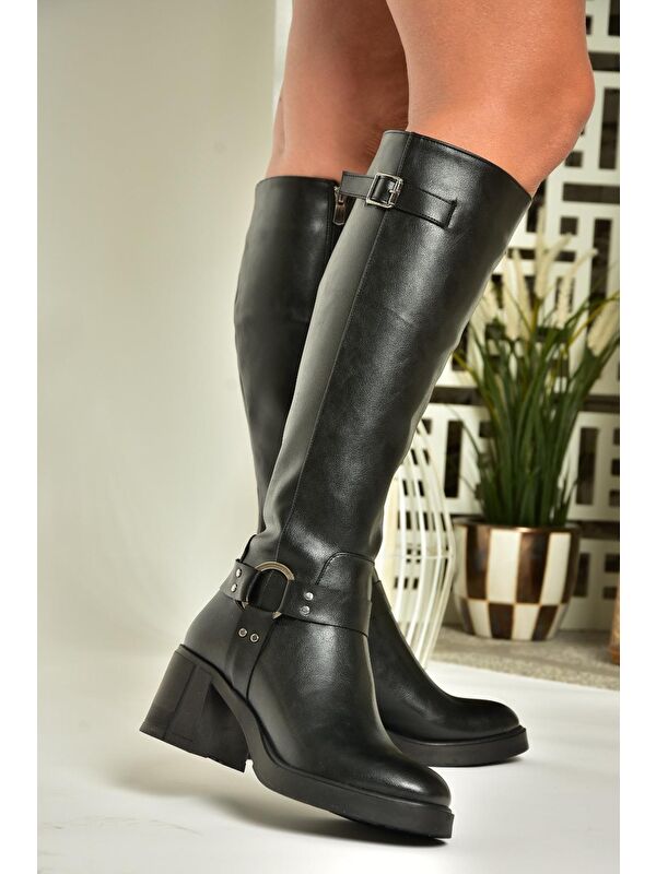 T2828320 Siyah Kadın Çizme - Görsel 6