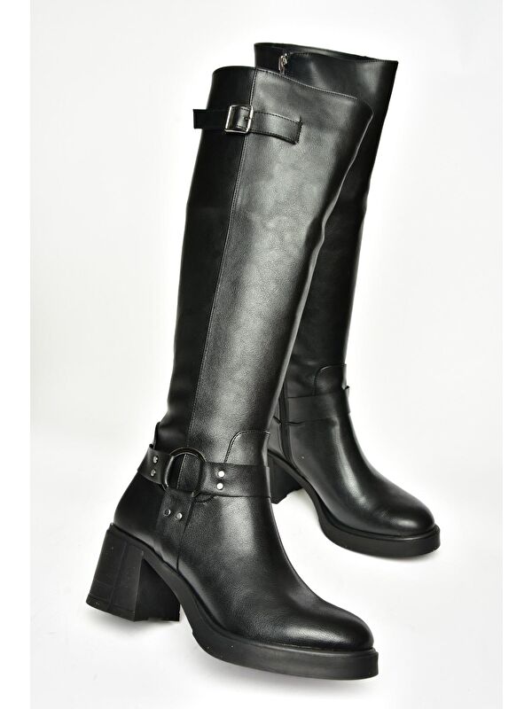 T2828320 Siyah Kadın Çizme - Görsel 9