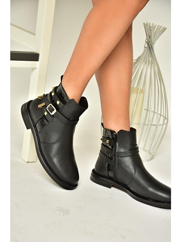 T3121247 Siyah Kadın Bot - Görsel 3