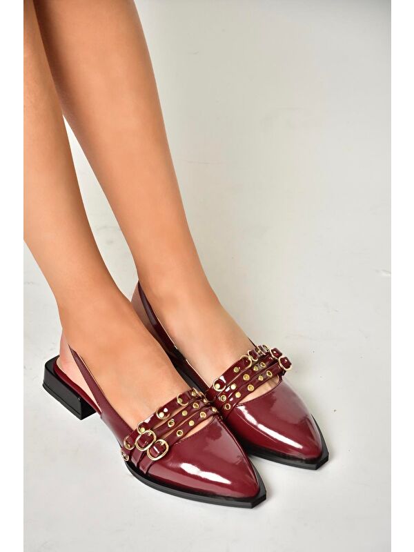 U5187005 Bordo Kadın Ayakkabı - Görsel 3