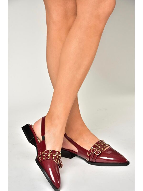 U5187005 Bordo Kadın Ayakkabı - Görsel 4