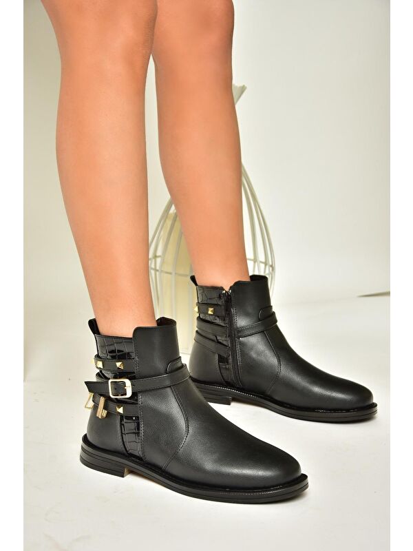 T3121247 Siyah Kadın Bot - Görsel 5