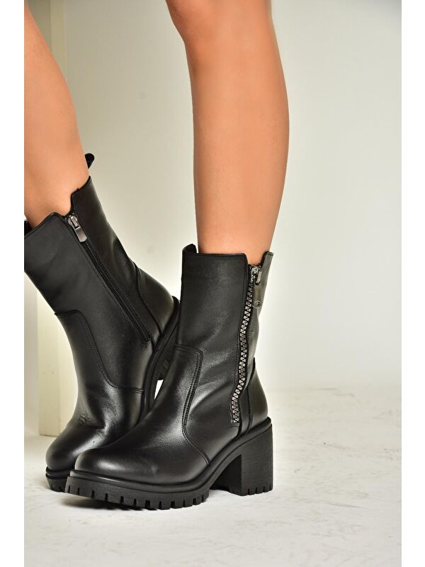 T6540958 Siyah Kadın Bot - Görsel 3