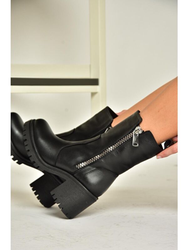 T6540958 Siyah Kadın Bot - Görsel 4