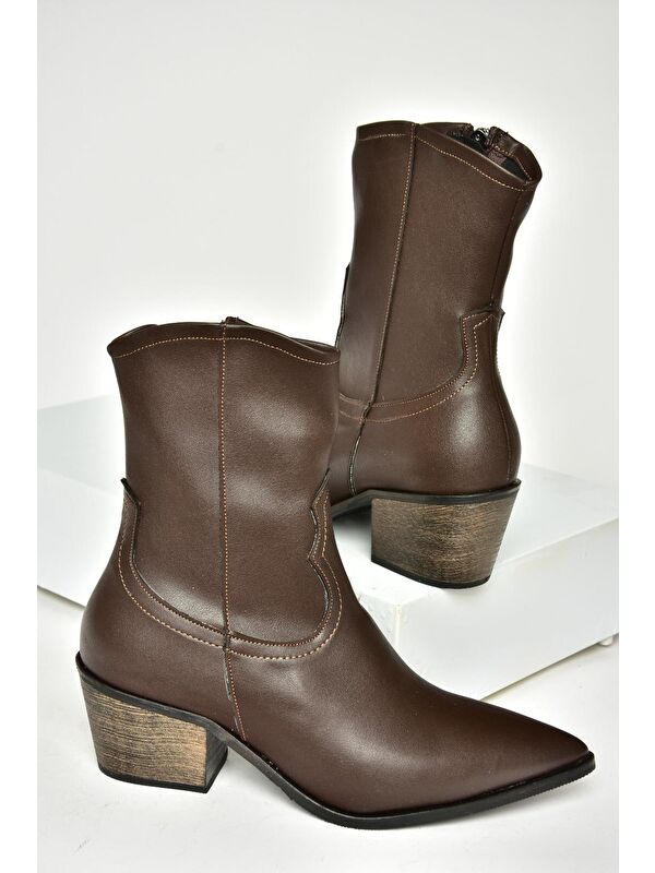 T3566541 Kahverengi Kadın Bot - Görsel 7