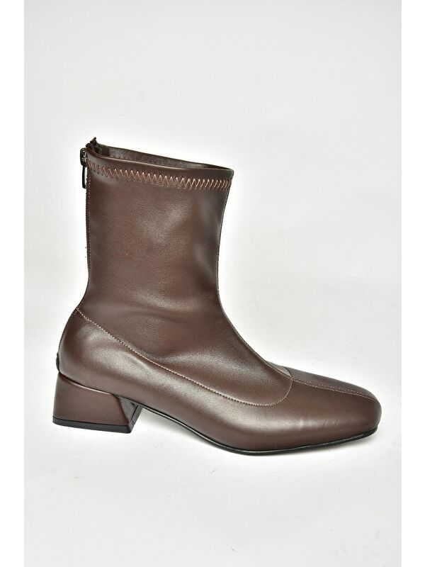 T6427490 Kahverengi Kadın Bot - Görsel 7