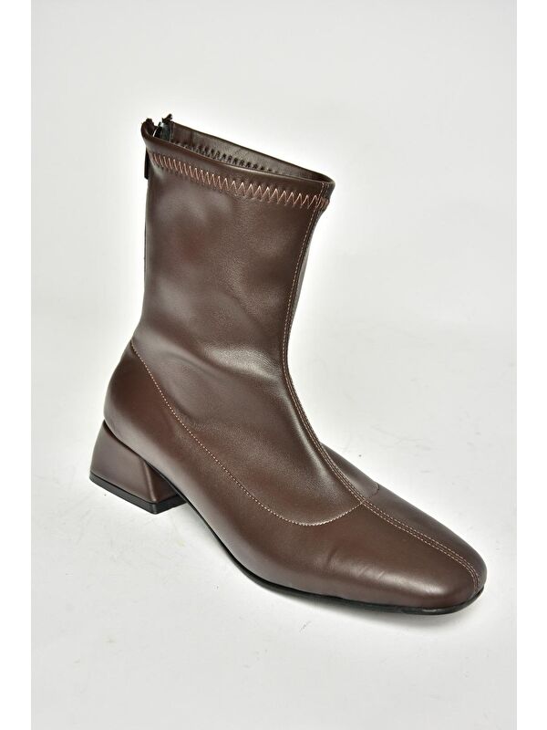 T6427490 Kahverengi Kadın Bot - Görsel 8