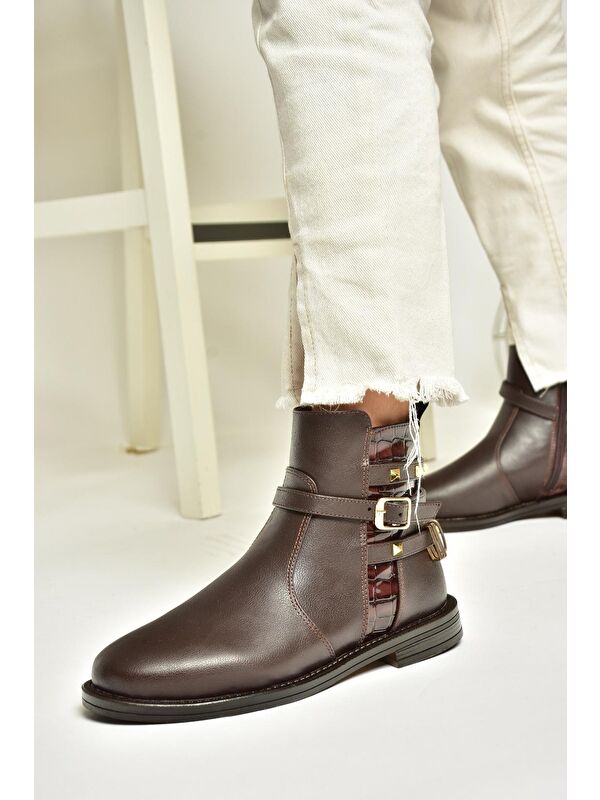 T3121247 Kahverengi Kadın Bot - Görsel 3