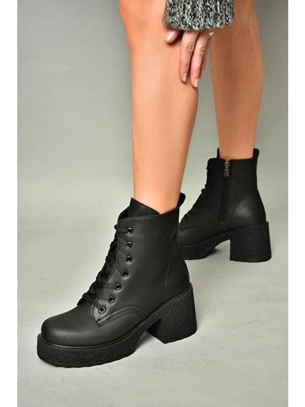 T9965330 Siyah Kadın Bot - Görsel 3