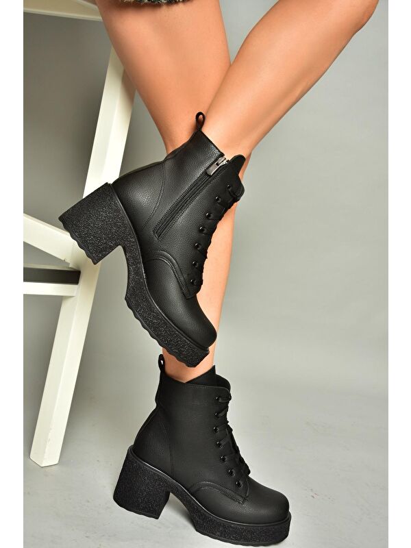 T9965330 Siyah Kadın Bot - Görsel 6