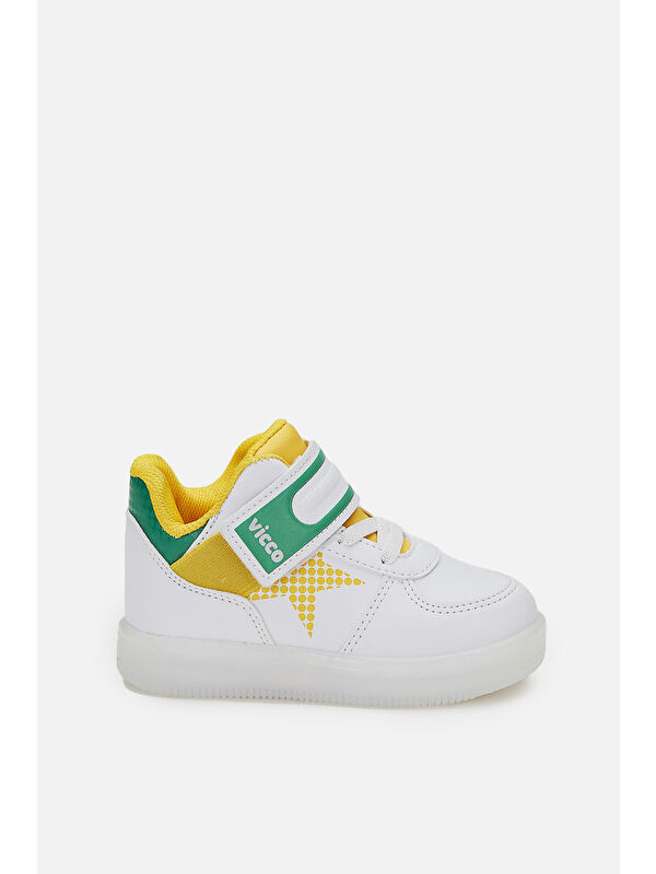 Magic Işıklı Unisex Okul Öncesi Beyaz Bot - Görsel 3